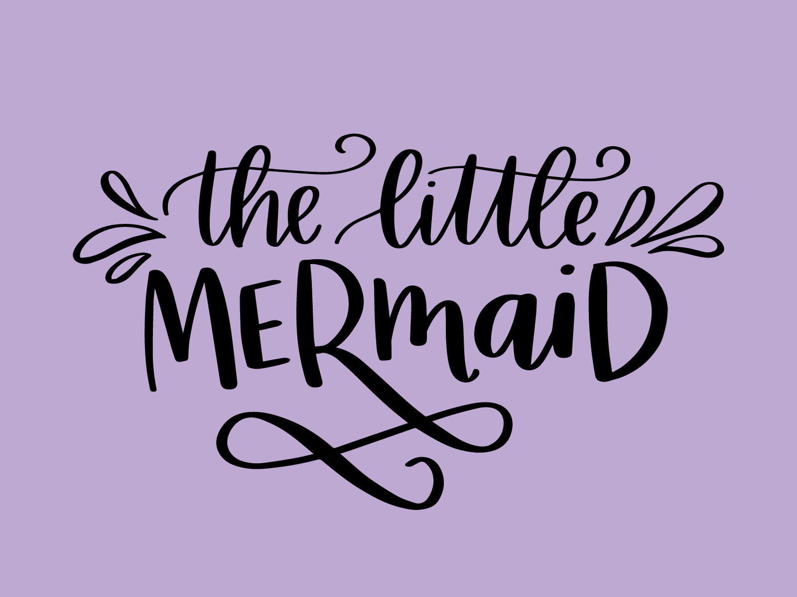 Little Mermaid Type by Amy Chea on Dribbble