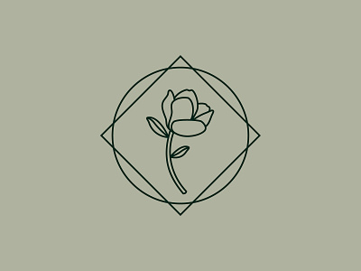 Magnolia branding design flower illustration illustrator leaves logo magnolia mark southern