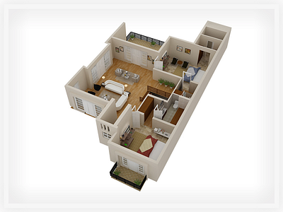 House Floor Plan (3D) 3d animation art autodesk floor planning graphic house lightning max maya v ray