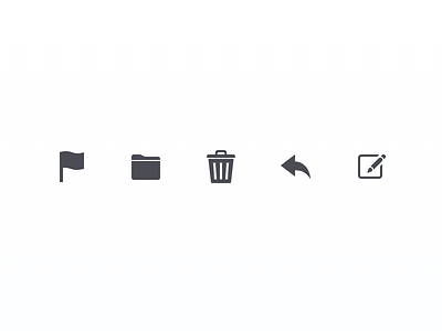Mail Toolbar Icons
