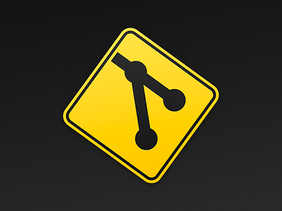 Git App Icon app git icon mac road sign