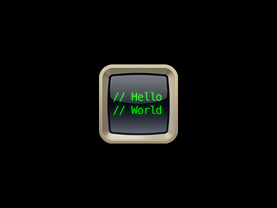 // Hello World app hello world icon ios iphone retina