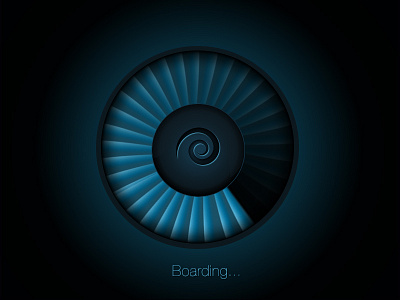 Loading Icon for an air transport company app animation icon jet engine loading plane