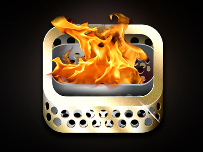 Olympic Flame Icon concept for Cisco mobile app