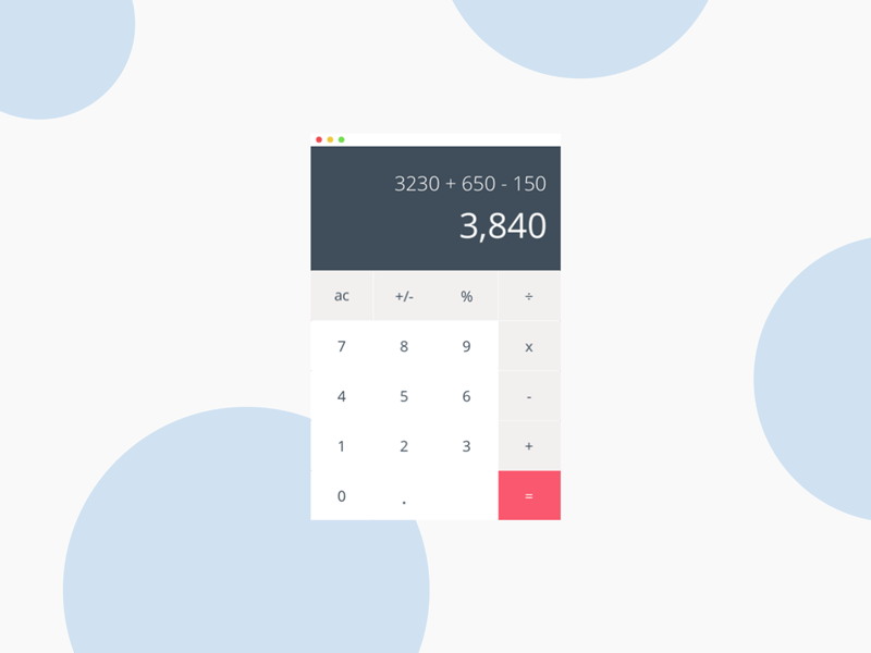 Daily UI 004 - Calculator calculator daily 100 challenge dailyui
