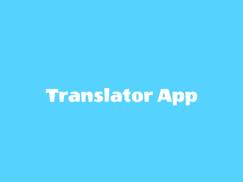 Translator animation app ux vector