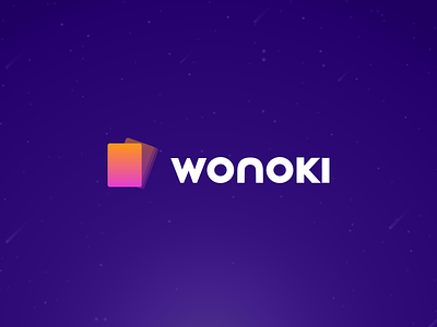 Wonoki Logo agency bestlogo brand identity branding design gradient icon icon logo logodesign ui