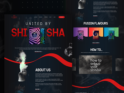 SHISHA- Web design agency branding design homepage hookah hookah webdesign vape vape website webdesign