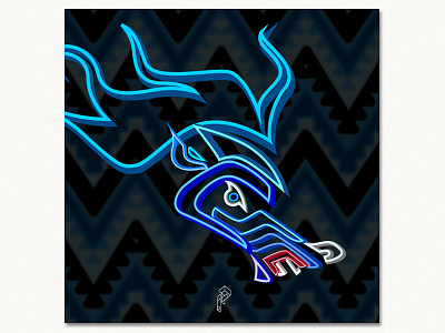 Mavs animal art basketball dallas illustration inuit logo mavs nba neon us