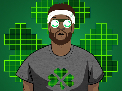 Pxl Art - Celtics animation art basketball branding design icon illustration logo nba nike portrait sport trashtalk typography ui us ux vector