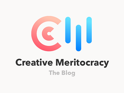 Creative Meritocracy Blog (Logo) blog creative meritocracy logo social media writing