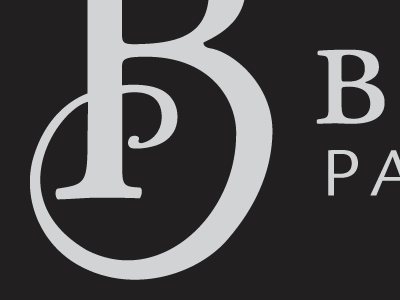B/P logotype logo logotype typography