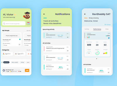 educational app design edtech education school ui