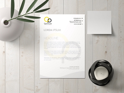 Logo and letterhead design for a Serbian company