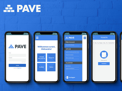 Test project -"PAVE GROUP" - icons/mobapp design app germany graphicdesign icon icondesign icondesigner illustration mobile app design mobilepp mockup pavegroup uidesign