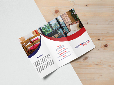 Brochure design for Serbian hotel - Guest House belgrade brochure brochuredesign design designer flat graphicdesign graphicdesigners hotel mockup modern serbia