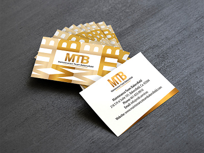 Logo design & business card design for "MTB" - US company businesscard design designers elegant gold graphicdesign graphicdesigners logo logodesign mtb prestige typgraphy