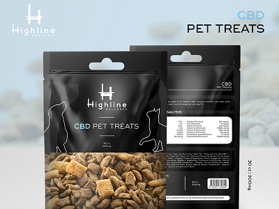 Label and packaging design for CBD Pet Treats bag blackandwhite blue cats content design dogs food graphicdesign illustration label label design luxury minimalistic mockup packaging packagingdesign pets silhoutte treats