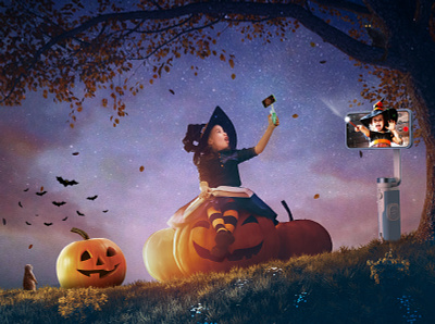 Happy Halloween gimbal halloween poster ps