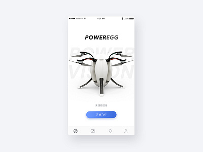 PowerEgg app drone ios ui