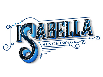 800x600 Dribbble Isabella Font blue font illustration logo