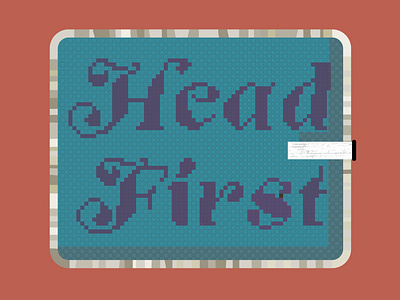 Head First design hireme illustration pool script tile type typography vector