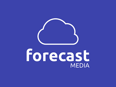 Forecast Media cloud golden logo ratio