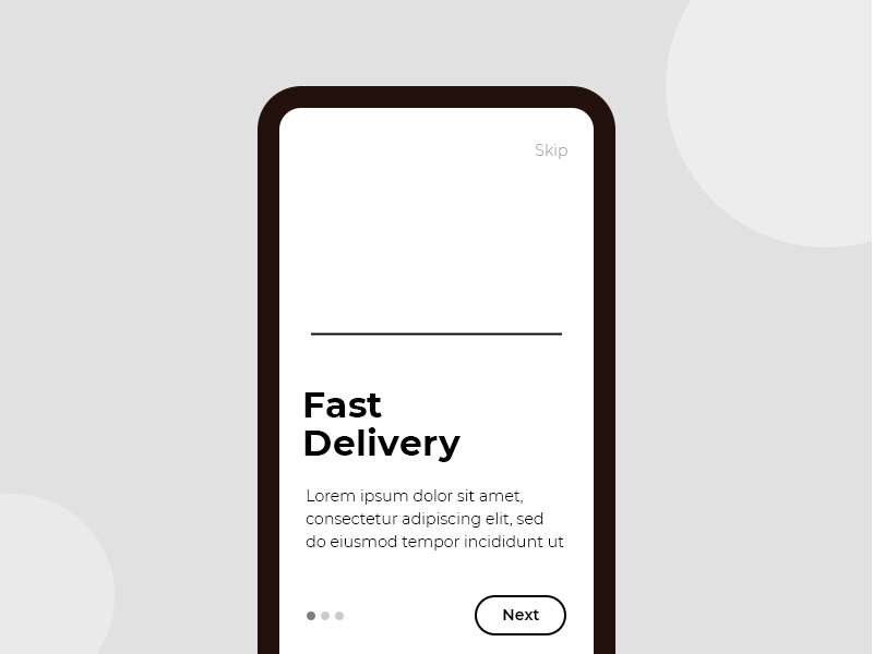 Onboarding Screen - Fast Delivery