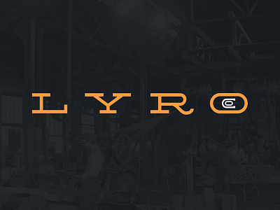 LYRO Co design lettering logo typography vector