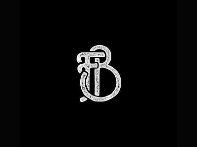 FB Monogram design lettering logo monogram typography vector