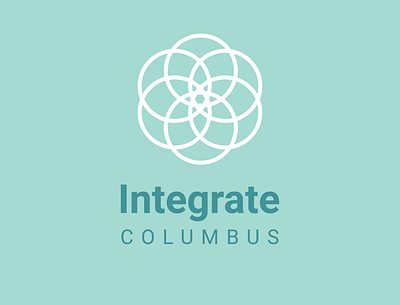 Integrate Columbus Logo branding circles community integrate integrated integrative medicine logo medical medicine venn diagram