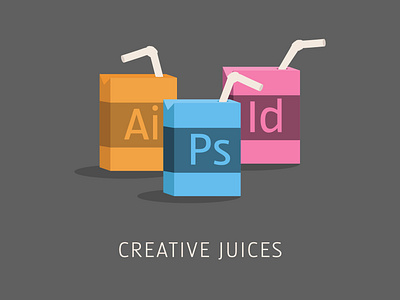 Creative Juices adobe adobe illustrator adobe photoshop creative creative juices funny graphic design graphic designer illustration indesign joke vector