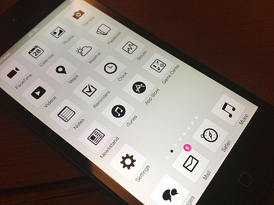 Flat & monochrome icons flat icon ios ios7 iphone monochrome pictogram simple