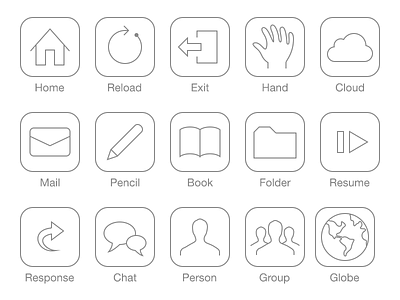 Pictogram with iOS7 style