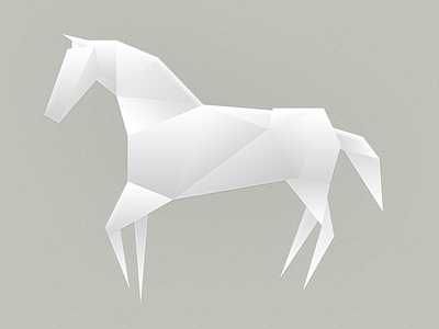 Origami horse horse illustration origami