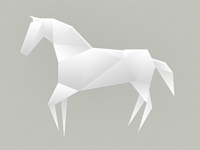 Origami horse