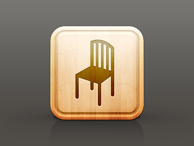 Chair - Restaurant icon series (1/3) chair icon ios pictgram wood
