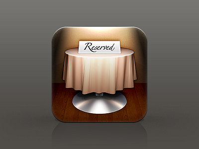 Reserved - Restaurant icon series (3/3) icon ios table