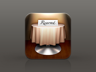 Reserved - Restaurant icon series (3/3)