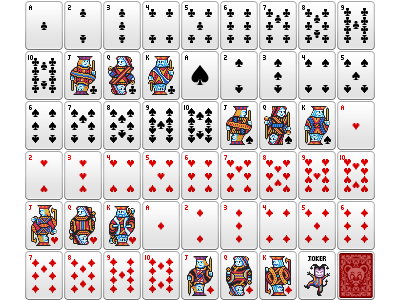 Playing card - dot work card dot game pixel pixel art