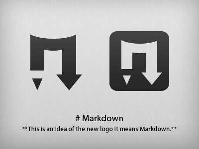 Markdown icon logo mark markdown symbol