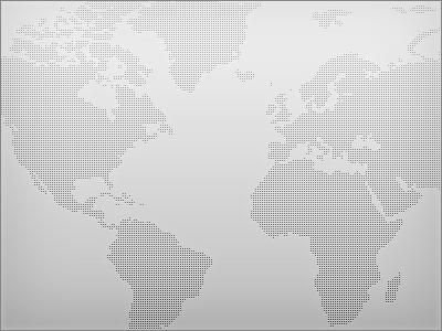 World atlas - Dotted mercator
