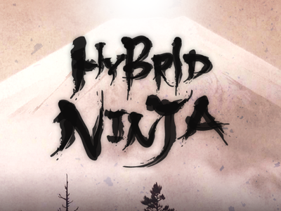 Hybrid Ninja - logo anime facebook game japan logo ninja