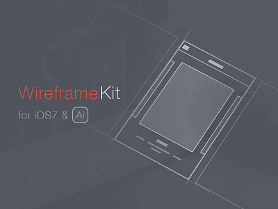 Wireframe Kit Freebie [Ai] ai freebie ios7 kit vector wireframe wireframe kit