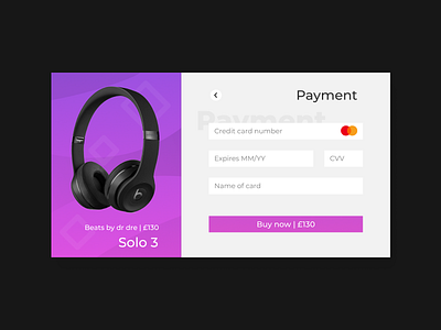 Daily UI Challenge #2 - Credit Card Checkout