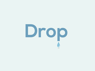 Drop drink drop logo water