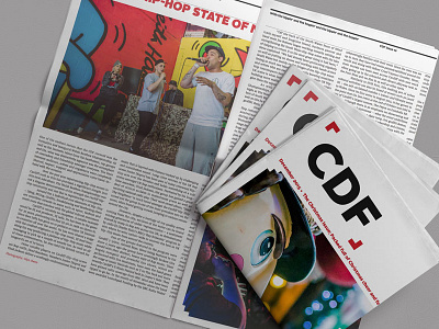 The CDF12 cardiff cdf newspaper print