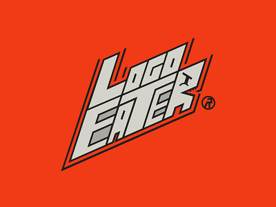 Logo Eater branding design flat logo typography vector