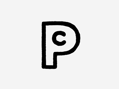 PC Monogram Logo logo design monogram