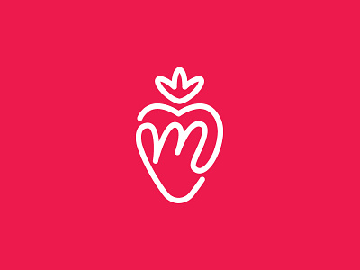 Mari Logo Mark fruit logo design strawberry
